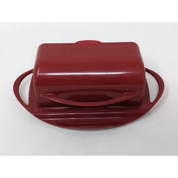 Kitchen Concepts Unlimited "Better Dish" Butterie Flip-Top Butter Dish Red - Picture 4 of 8